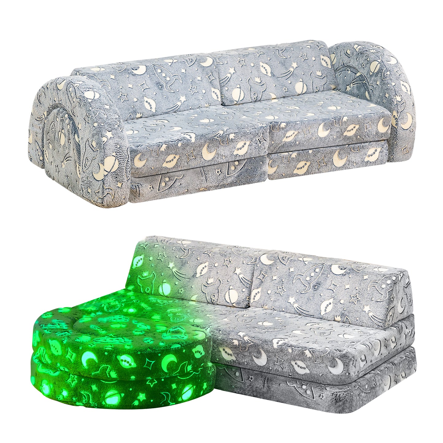 Stmoze Nugget sofa, modular game sofa, convertible game castle sofa, instant rebound 28D foam sofa, game room sofa, bedroom furniture
